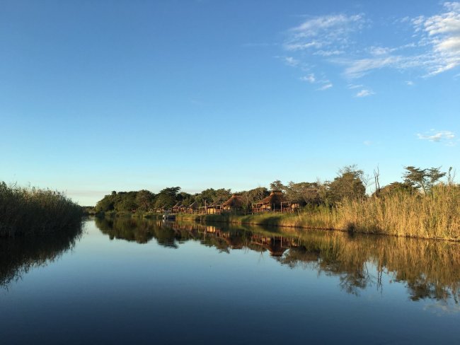 view on the chalets